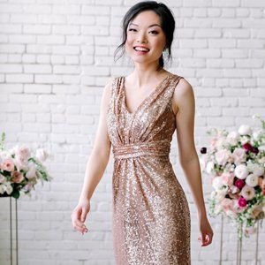 Revelry Bijou Sequin Dress - Petite